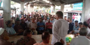 কলাপাড়ায় ব্যবসায়ীদের সমাবেশ