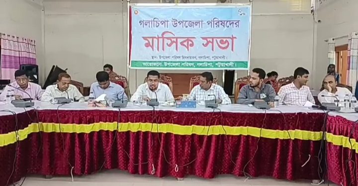 গলাচিপায় উপজেলা পরিষদের মাসিক সভা
