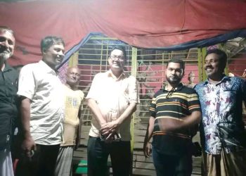 গলাচিপার পূজা মন্ডপ পরিদর্শন