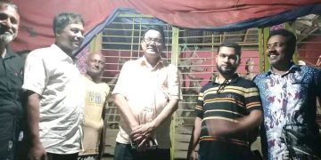 গলাচিপার পূজা মন্ডপ পরিদর্শন