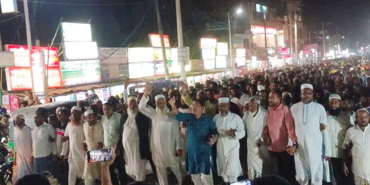 কুয়াকাটায় আ’লীগের শান্তি সমাবেশ