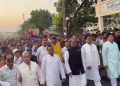 কলাপাড়ায় নৌকার মনোনীত প্রার্থীর সমর্থকদের আনন্দ মিছিল