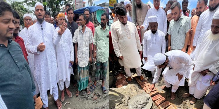 বাউফলে সড়ক সংস্কারের উদ্বোধন ও নদীভাঙন এলাকা পরিদর্শন করলেন ড. শফিকুল ইসলাম
