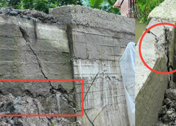 ‎বাউফলে উদ্বোধনের আগেই ধসে পড়ল কোটি টাকার সেতু!
