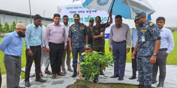 পায়রা সমুদ্র বন্দরে বৃক্ষরোপণ কর্মসূচির উদ্বোধন