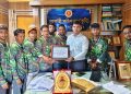 কলাপাড়ায় বন্যপ্রাণী সংরক্ষণে অনন্য অবদান রাখায় এসিল্যান্ড ইয়াসীন সাদেককে ‘প্রাণ সংহতি’ সম্মাননা