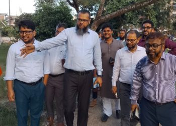 পবিপ্রবির চলমান উন্নয়নমূলক কার্যক্রম পরিদর্শন করলেন উপাচার্যসহ শীর্ষ কর্তাব্যক্তিরা