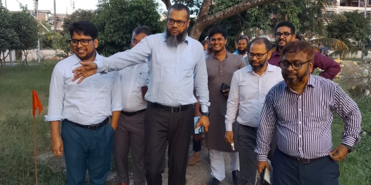 পবিপ্রবির চলমান উন্নয়নমূলক কার্যক্রম পরিদর্শন করলেন উপাচার্যসহ শীর্ষ কর্তাব্যক্তিরা