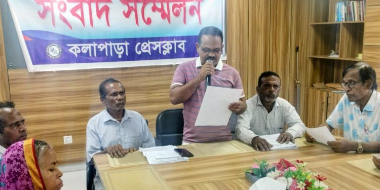 কলাপাড়ায় বিএনপি নেতার বিরুদ্ধে প্রকাশিত সংবাদের প্রতিবাদ ও সনাতনী পরিবারের নিরাপত্তা দাবি