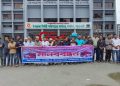 দশমিনায় ‘দশমিনা এক্সপ্রেস’ সিন্ডিকেট বন্ধ ও নিরাপদ সড়কের দাবিতে মানববন্ধন