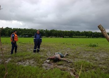 তেঁতুলিয়া নদী থেকে নিখোঁজ অজ্ঞাত যুবকের ভাসমান মরদেহ উদ্ধার