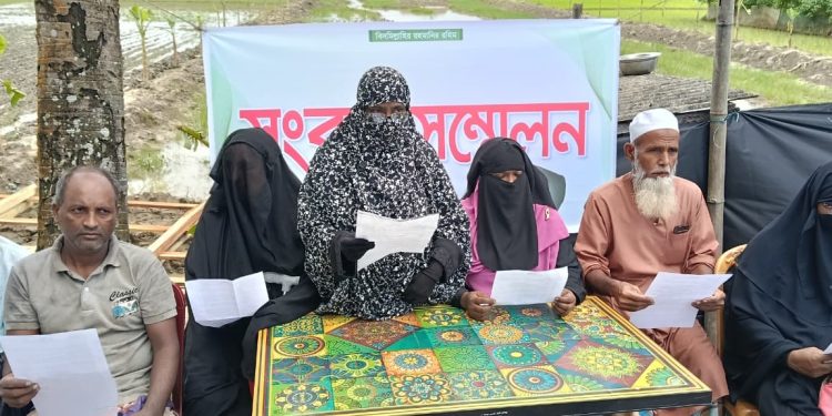 মহিপুরে আদালতের স্থিতাবস্থার আদেশ অমান্য করে জমি দখলের অভিযোগ