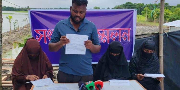 মহিপুরে বিরোধপূর্ণ জমি নিয়ে অপপ্রচারের অভিযোগ, প্রতিবাদে সংবাদ সম্মেলন