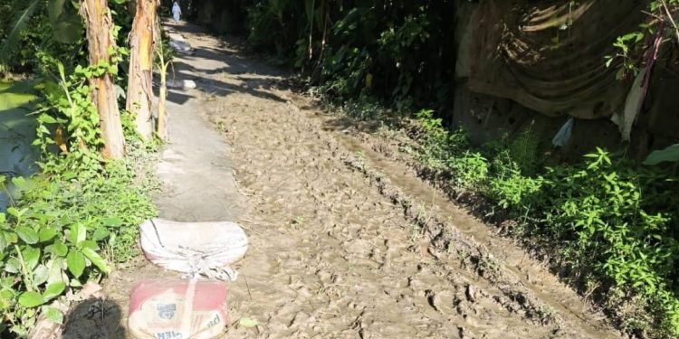 বাউফলে ৩ দশক ধরে কাঁচা পথ: হাঁটুসমান কাদায় থমকে গেছে চার গ্রামের জীবনযাত্রা