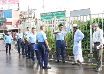 পবিপ্রবিতে যুদ্ধবিমান স্থাপনে বিমানবাহিনীর প্রতিনিধিদলের ক্যাম্পাস পরিদর্শন