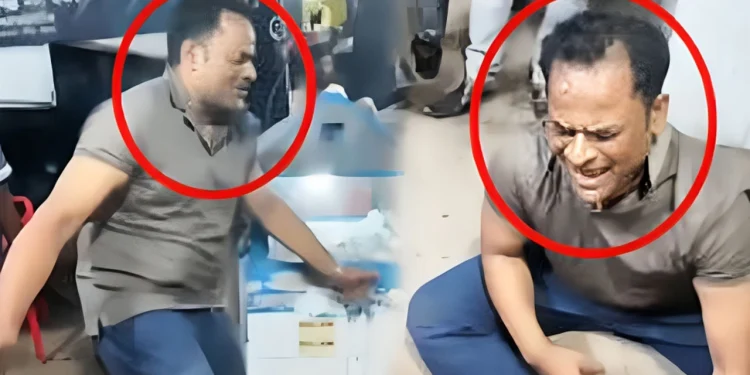 নৌ পুলিশ কর্মকর্তার মদ্যপ অবস্থায় মাতলামির ভিডিও ভাইরাল