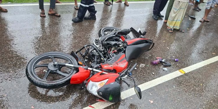পটুয়াখালী-কুয়াকাটা মহাসড়কে বাসের ধাক্কায় মোটরসাইকেল আরোহী নিহত