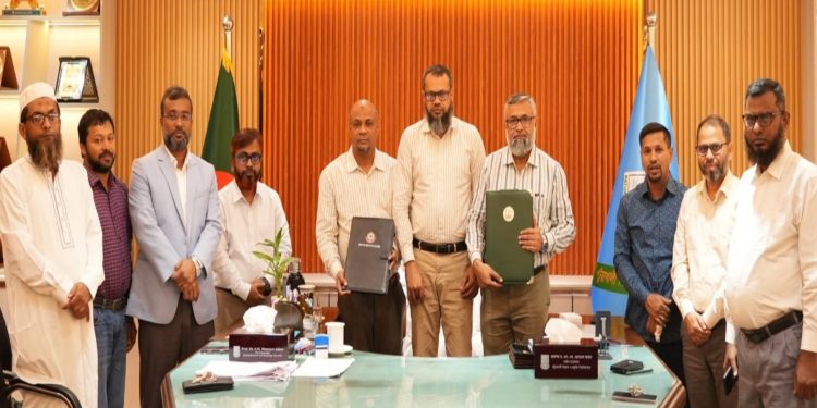 পবিপ্রবির পরিবহন সংকট নিরসনে বিআরটিসির সাথে চুক্তি স্বাক্ষর